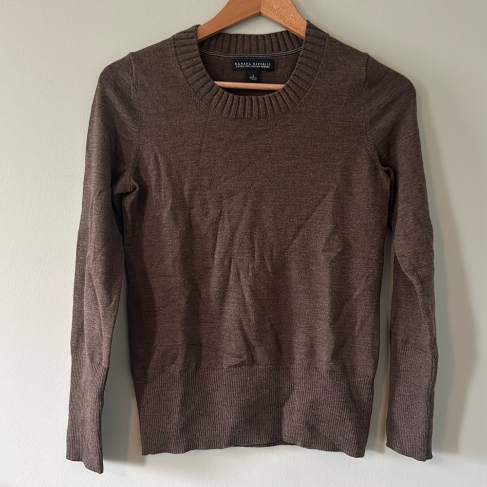 Brown Banana Republic Merino Wool Sweater